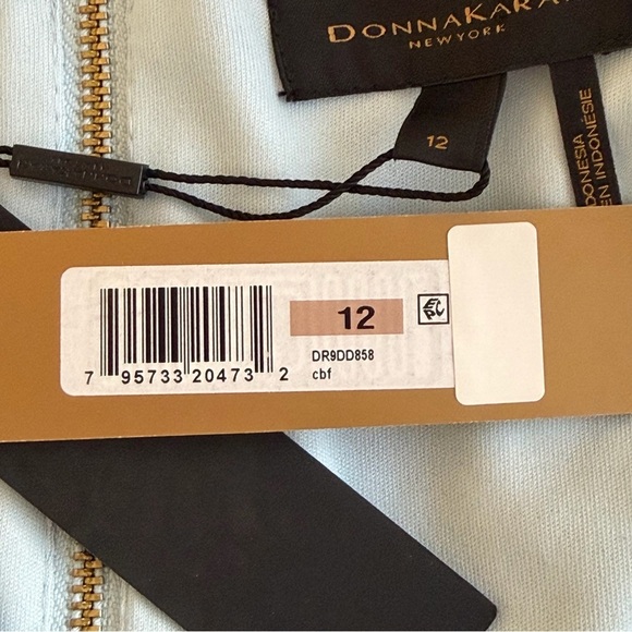 Donna Karan Animal Print Knee Length Dress mature classic trending Size 12 - Picture 11 of 12